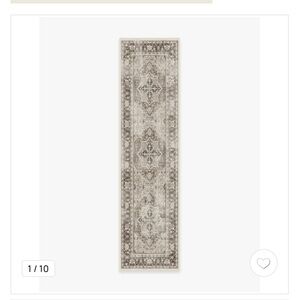 Neutral Vintage-Style Runner Rug - Beige & Gray
NO PAD 2.5’ X 7’